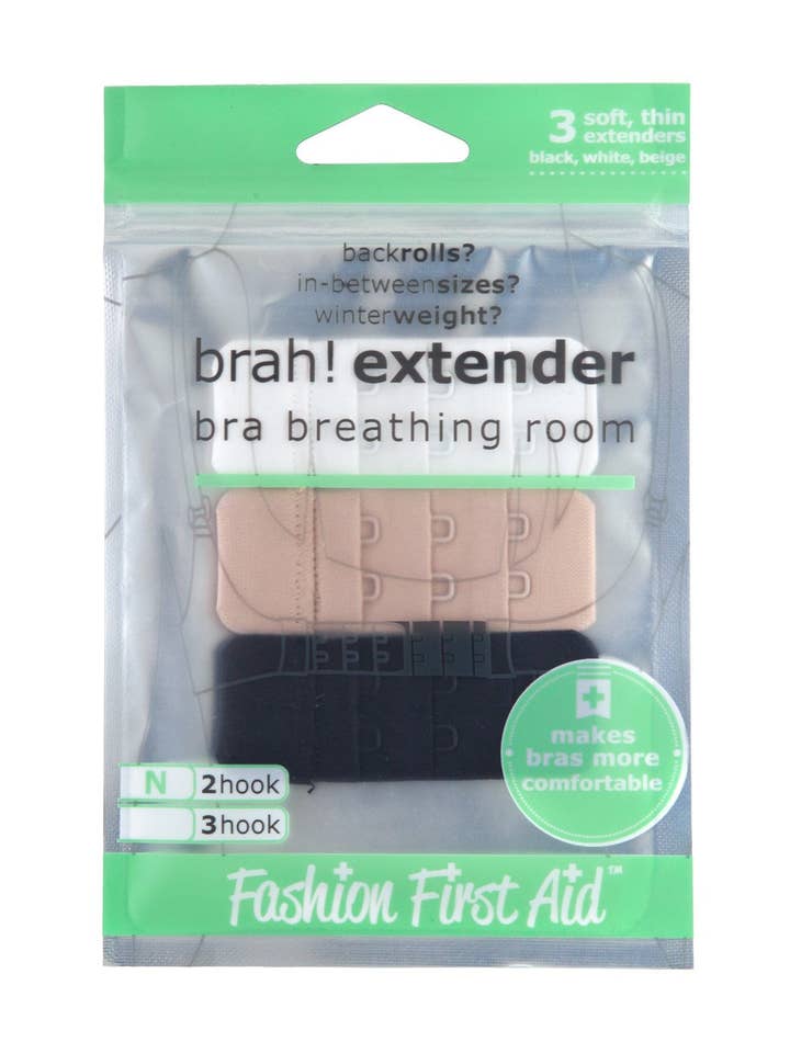 Fashion First Aid - Vente Rembourrage de soutien-gorge – femme - Brah ! Extension : Lot de 3 extensions de soutien-gorge Blanc Beige Noir2