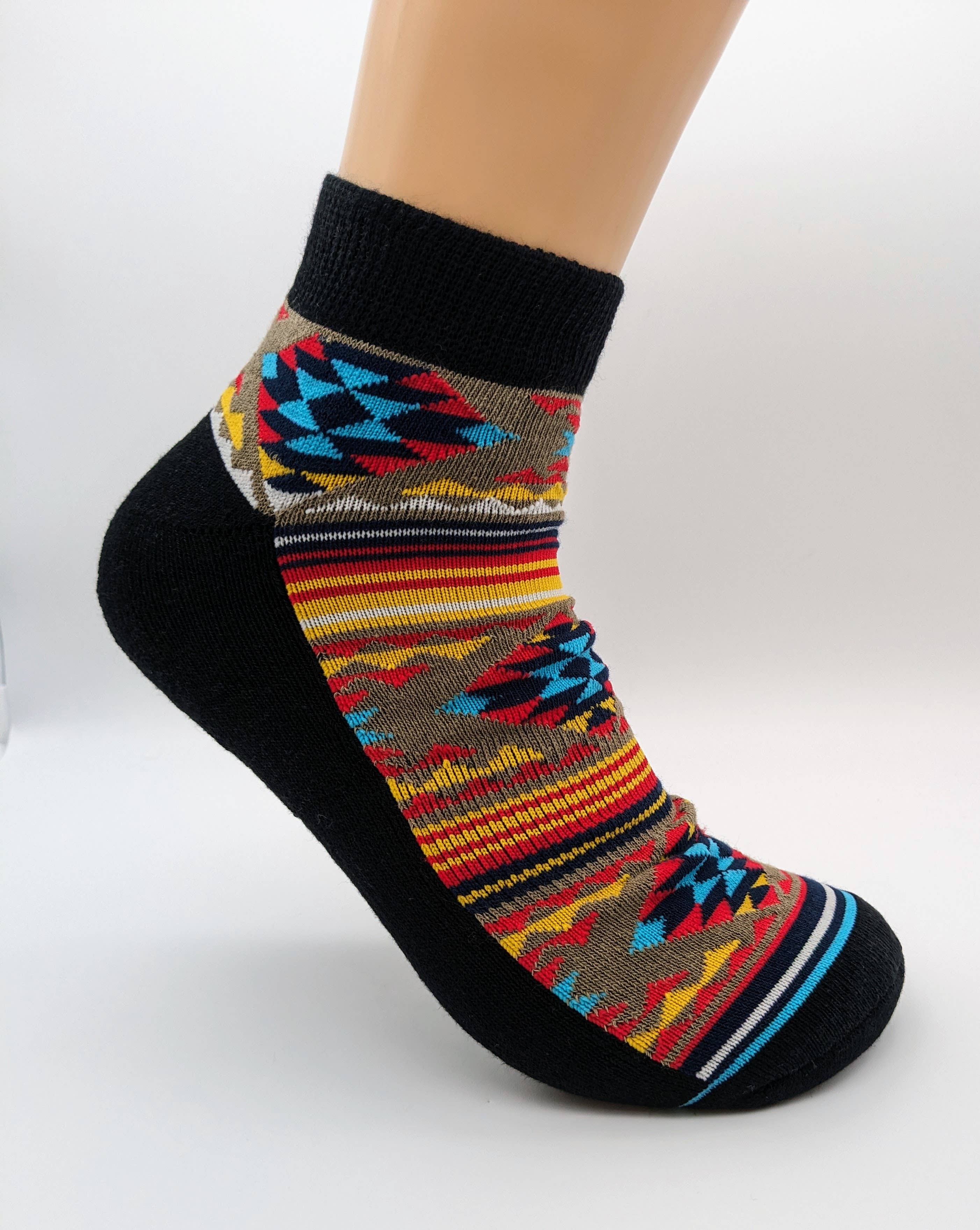 Flag Matrix Inc - Wholesale Socks - Unisex - Native Ankle Socks- Design 22