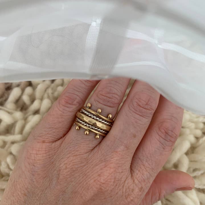 Ox Stacker Ring for wholesale by 47 Suns