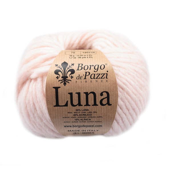 Borgo de' Pazzi - Firenze – Fio por atacado – Luna - Fio de lã multiuso em pacote com 10 novelos de 50 g39