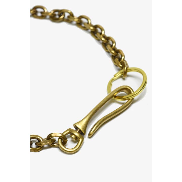 Curated Basics - Wholesale Link & Chain Necklace - 10mm Brass Hook Keychain // Wallet Chain // Necklace
