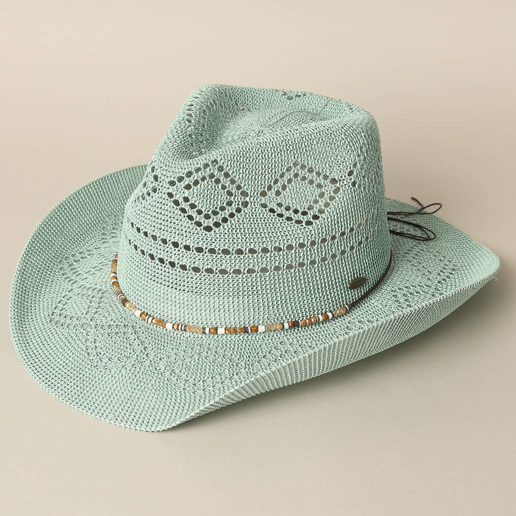 Fashion City - Wholesale Straw Hat - Women's - Eco-Friendly Woven Cowboy Panama Adjustable Sun Hat24