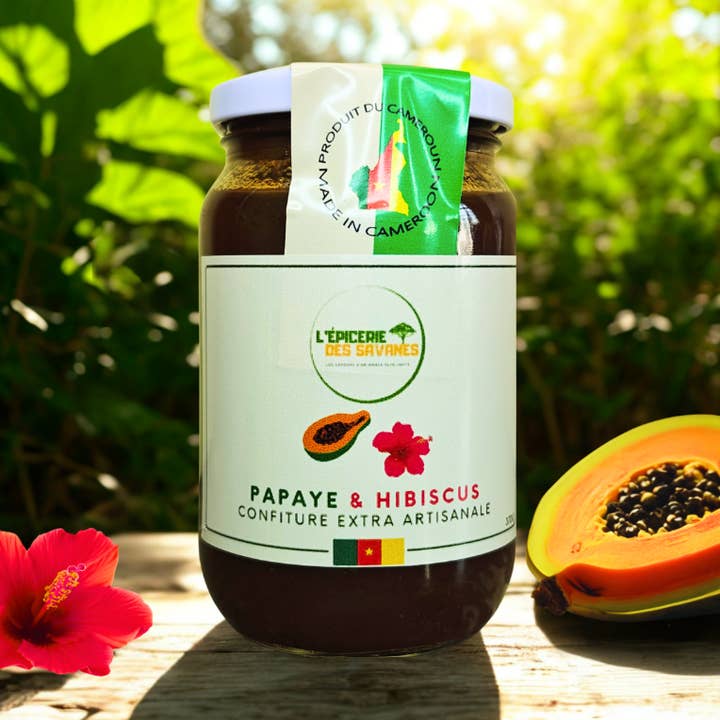 Extra Sylt Papaya & Hibiskus 370g för wholesale av Épicerie des Savanes