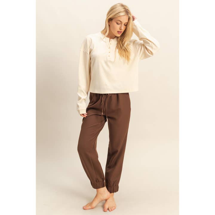 HYFVE - Wholesale Pants - Women's - Drawstring Joggers With Ruched Ankle Cuffs19