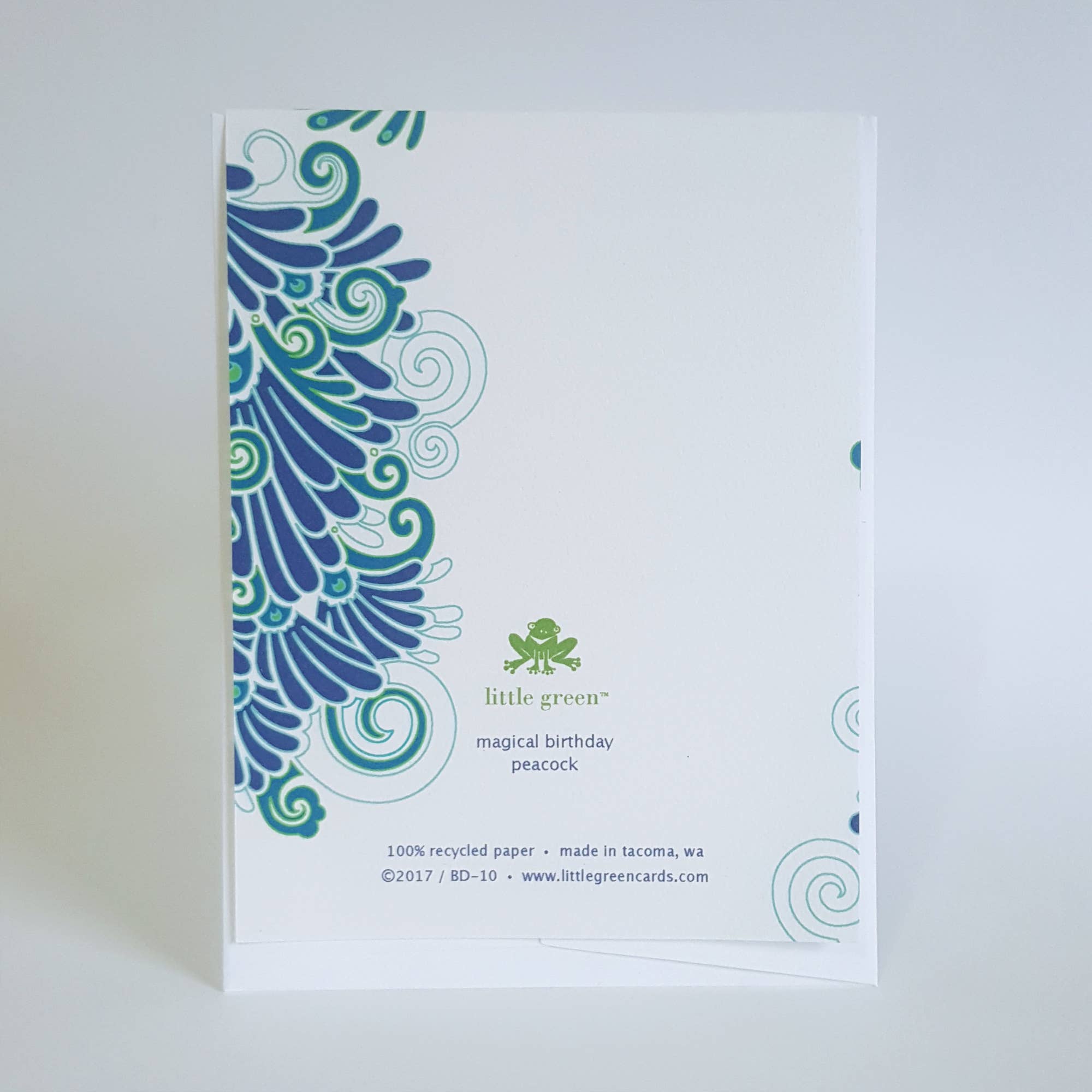 Little Green - Wholesale Birthday Card - Have a Magical Birthday Peacock Greeting Card1