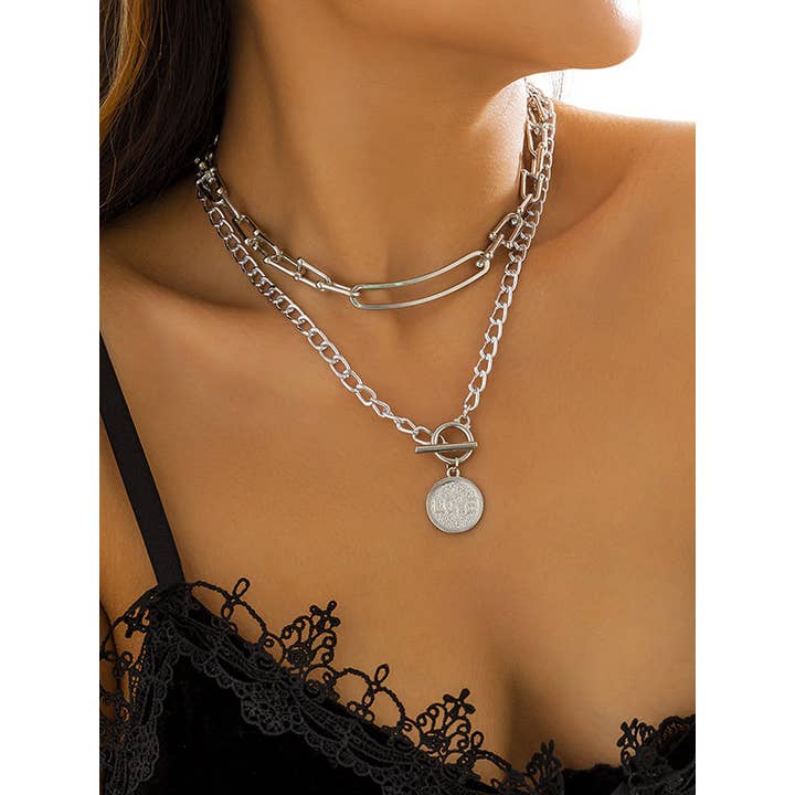 GOLD Bohemia Urban Normcore Geometric Necklaces Accessories for wholesale on Faire2