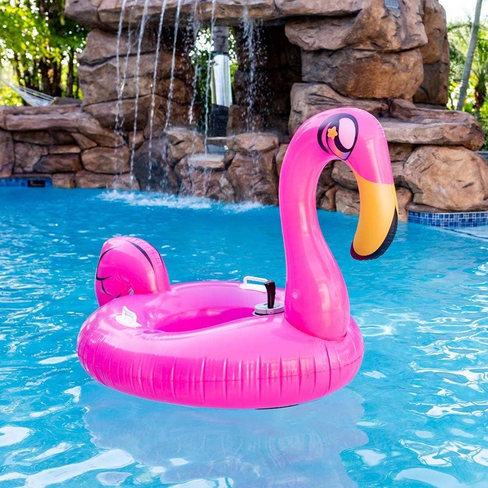 PoolCandy - Wholesale Inflatables - Tube Runner Motorized Flamingo Pool Float Special Edition1