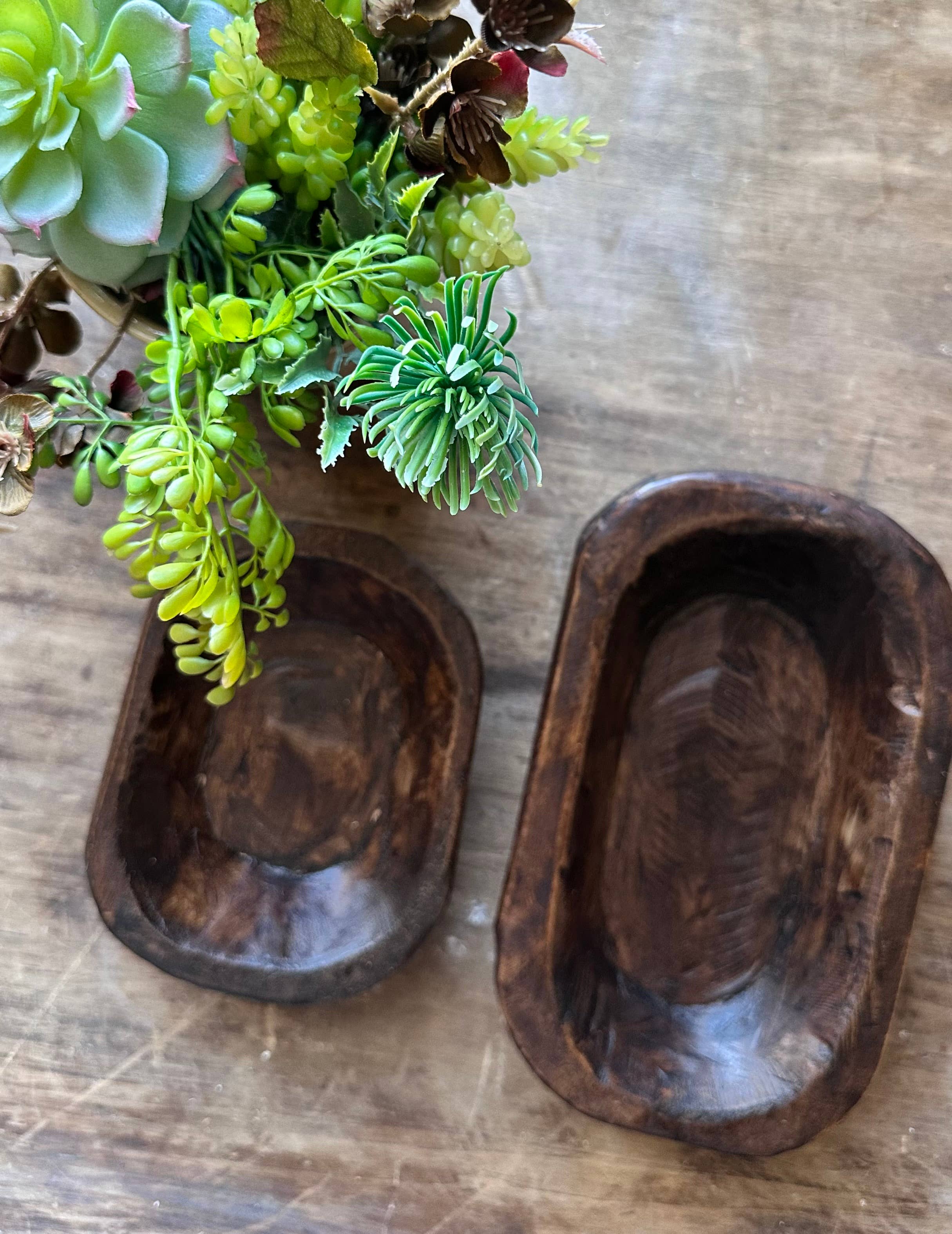 Stash Style - Wholesale Decorative Plate/Dish/Bowl - Hand Carved Wooden Bowl 3