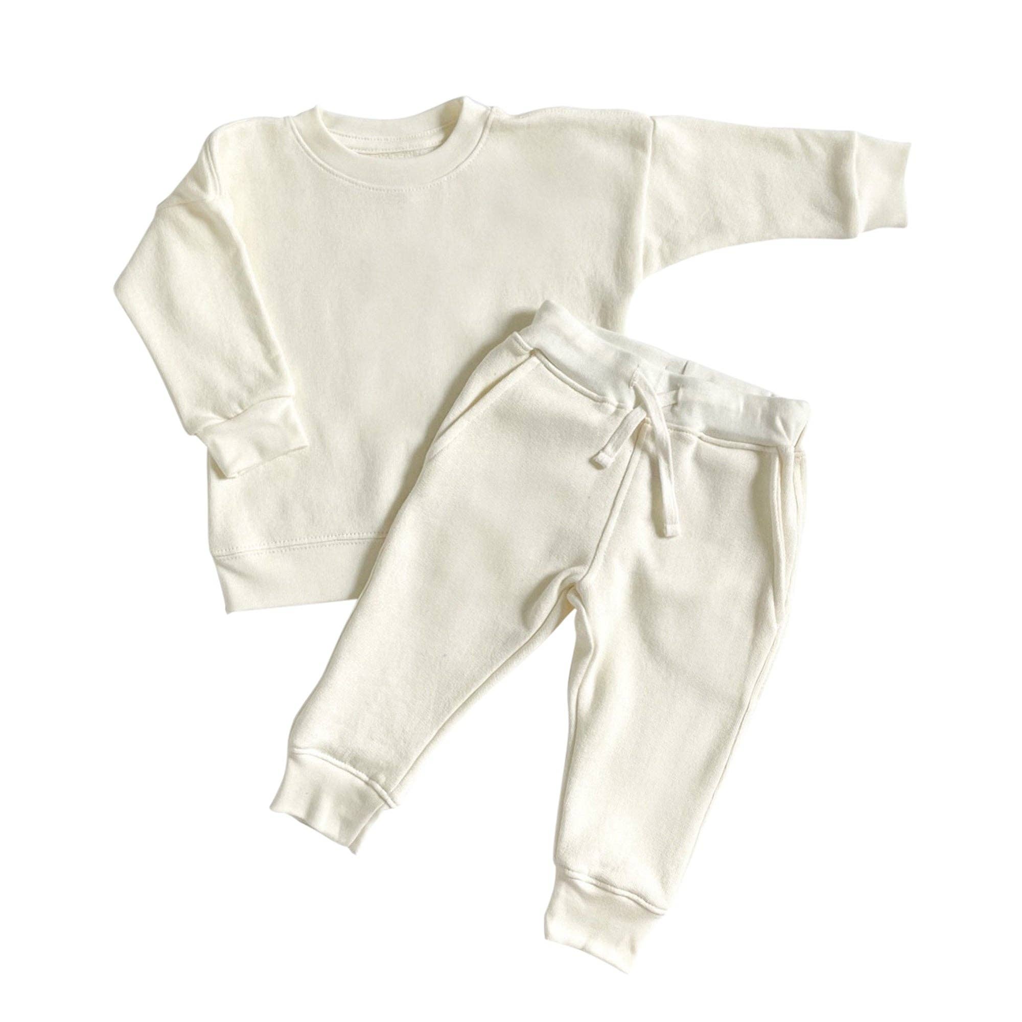 Blanco Antiguo Conjunto unisex de sudadera y pantalón de chándal - Blanco antiguo de venta al por mayor en Faire0