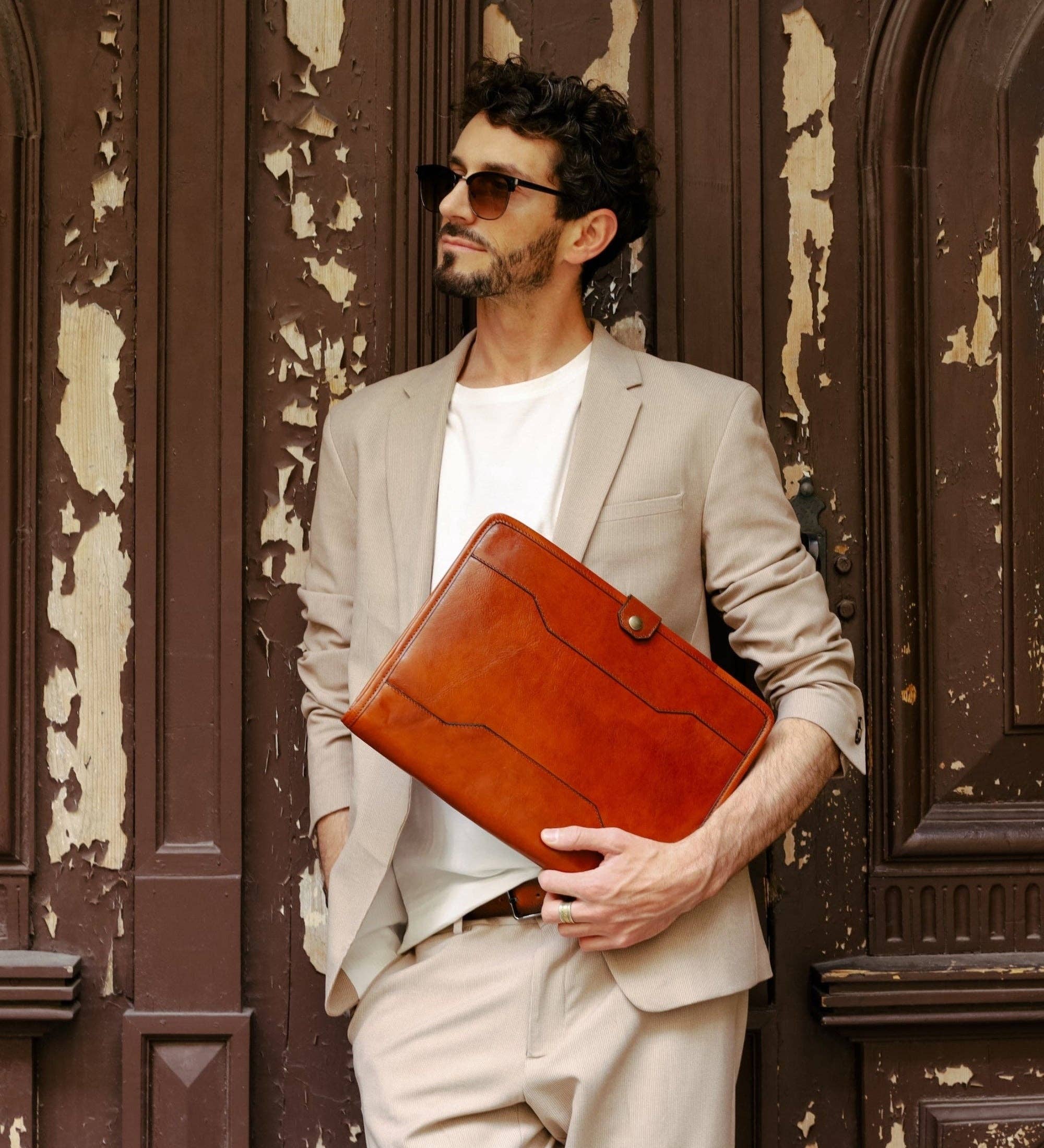 Time Resistance – wholesale Mappar – Läder A4 Dokument Mapp Organizer - The Call of the Wild10