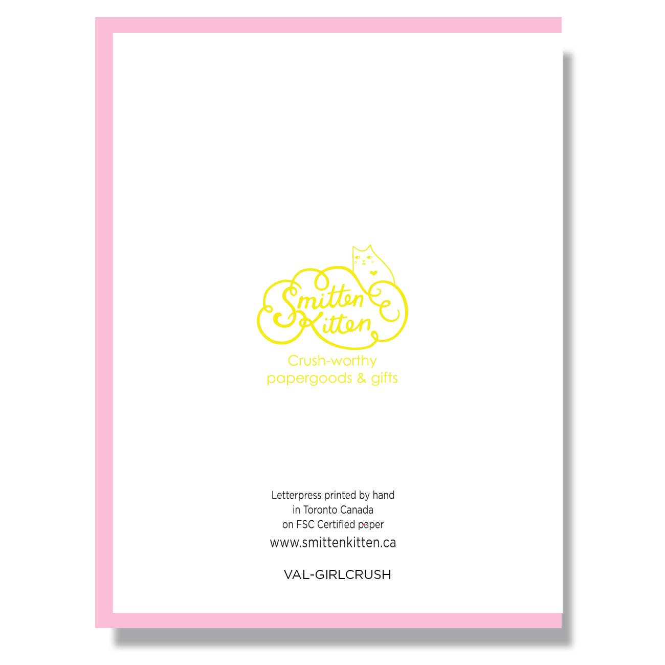 Smitten Kitten - Vendita all'ingrosso Biglietti per San Valentino - Buon San Valentino alla mia Fav Girl Crush2