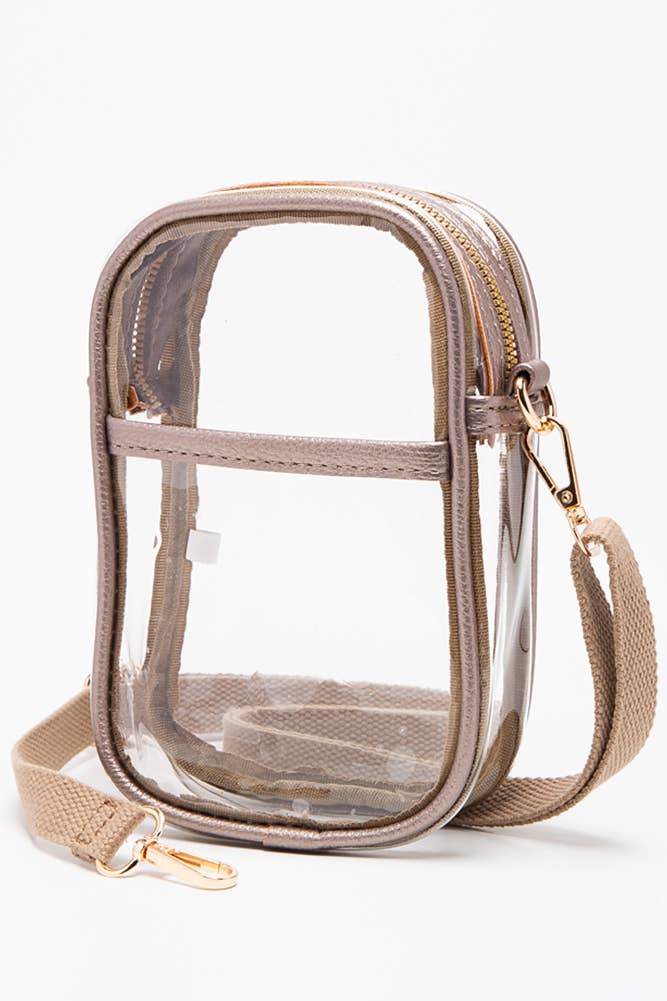 Hana - Venta al por mayor Bandolera - Mujer - Bolsa Crossbody Stadium transparente1