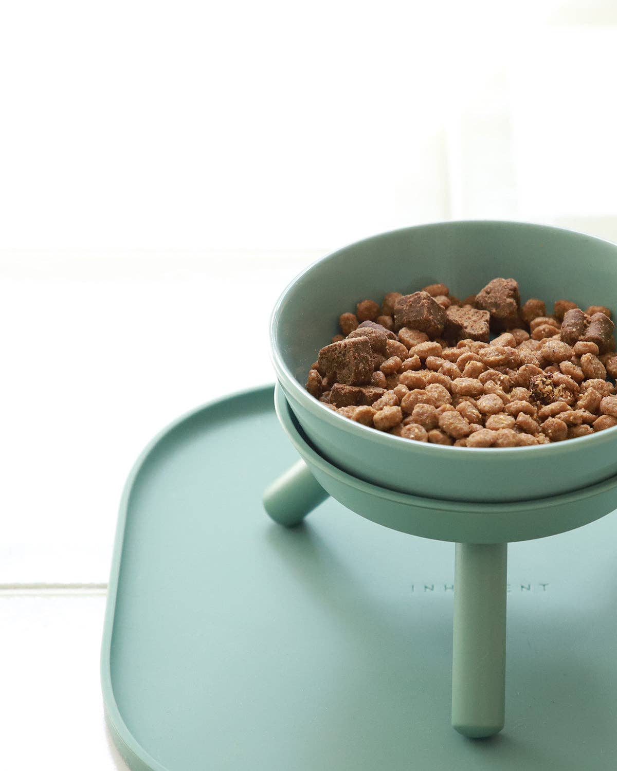 Pets So Good - Wholesale Pet Bowl - Cat/Dog - Oreo Elevated Pet Feeder Table . Jade Green . Short4