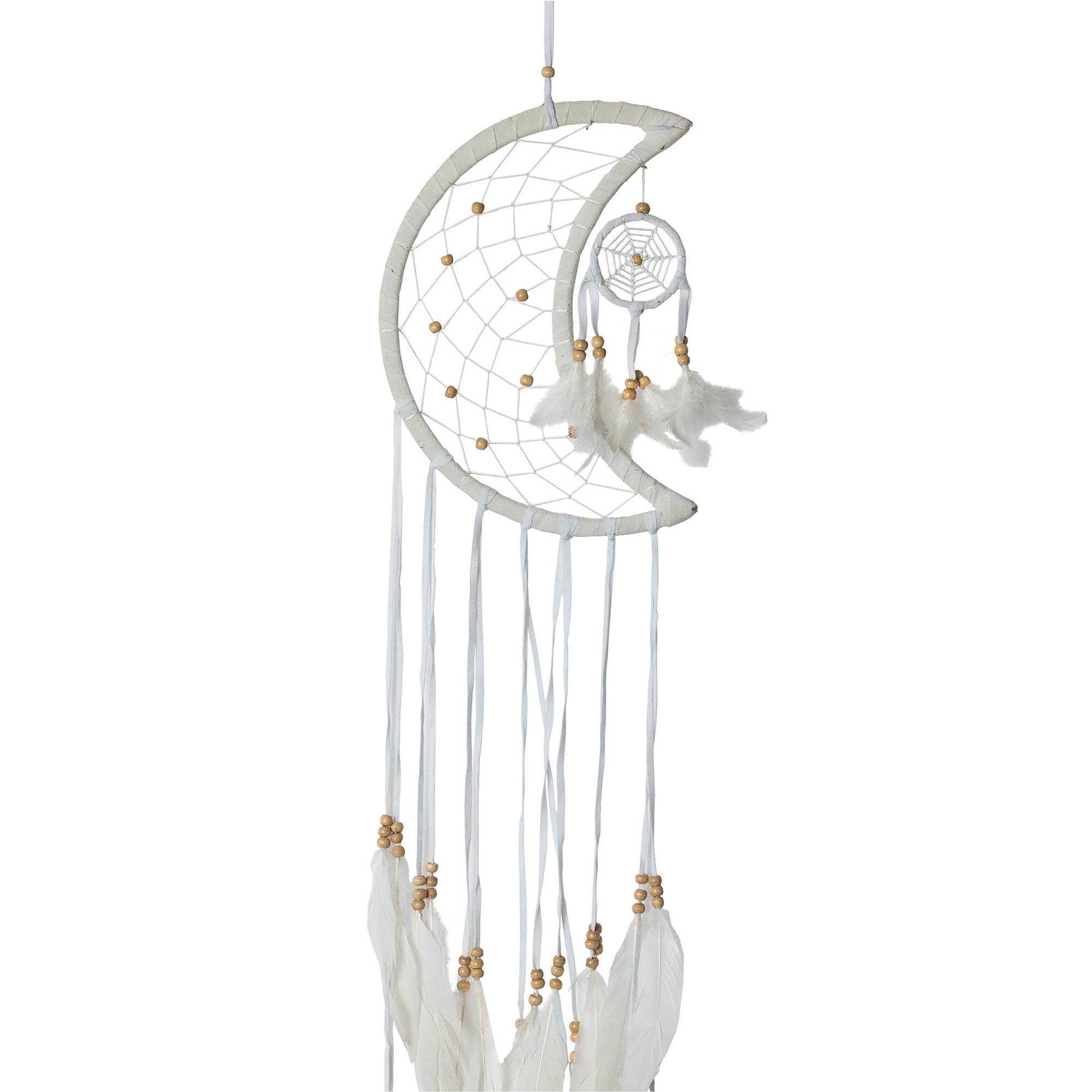OMA - Eclectic Home - Wholesale Dream Catcher - White Moon Dream Catcher1