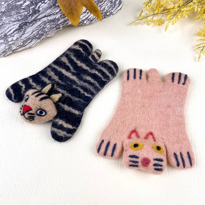 mildstyles - Vendita all'ingrosso Sottobicchiere - Sottobicchiere King of the Prairie, in lana, motivo: leone10