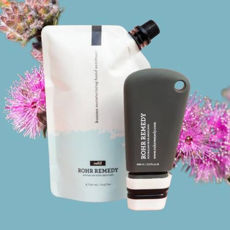 Rohr Remedy - Wholesale Hand sanitiser - Kunzea & Pineapple Hand Sanitiser & Refillable Silicone Tube0