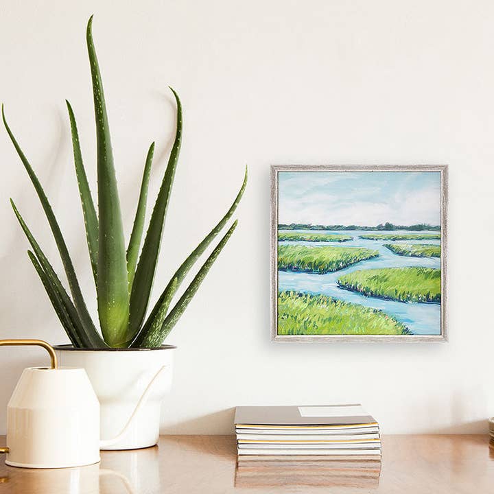 Graceful Marsh Mini Framed Canvas for wholesale by GreenBox Art