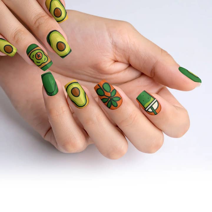 FYNE BODY - Wholesale Press-on/fake nails - Avocado Vibe Blast Avocado Press-On Nails81