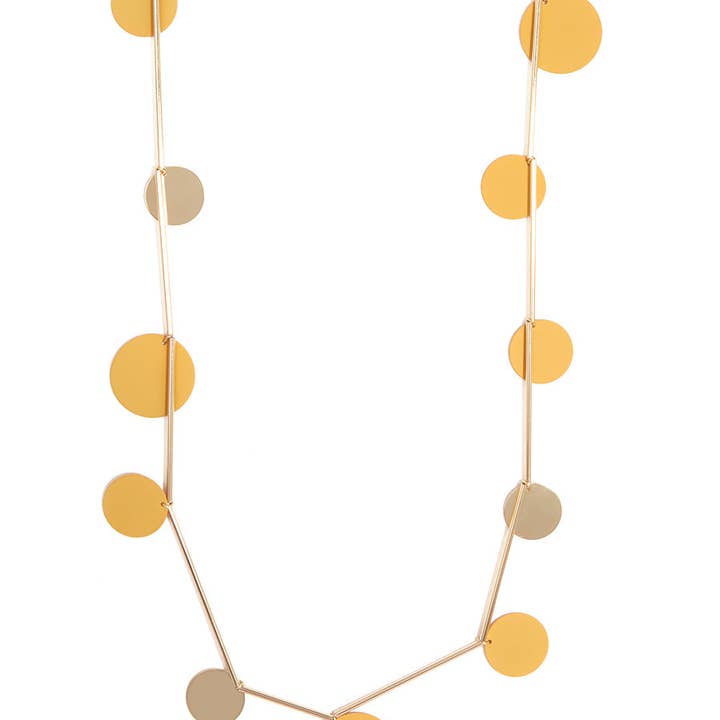 ZENZII Jewelry - Vendita all'ingrosso Collane a bavaglio - Collana Lunga a Cerchio Piatto15