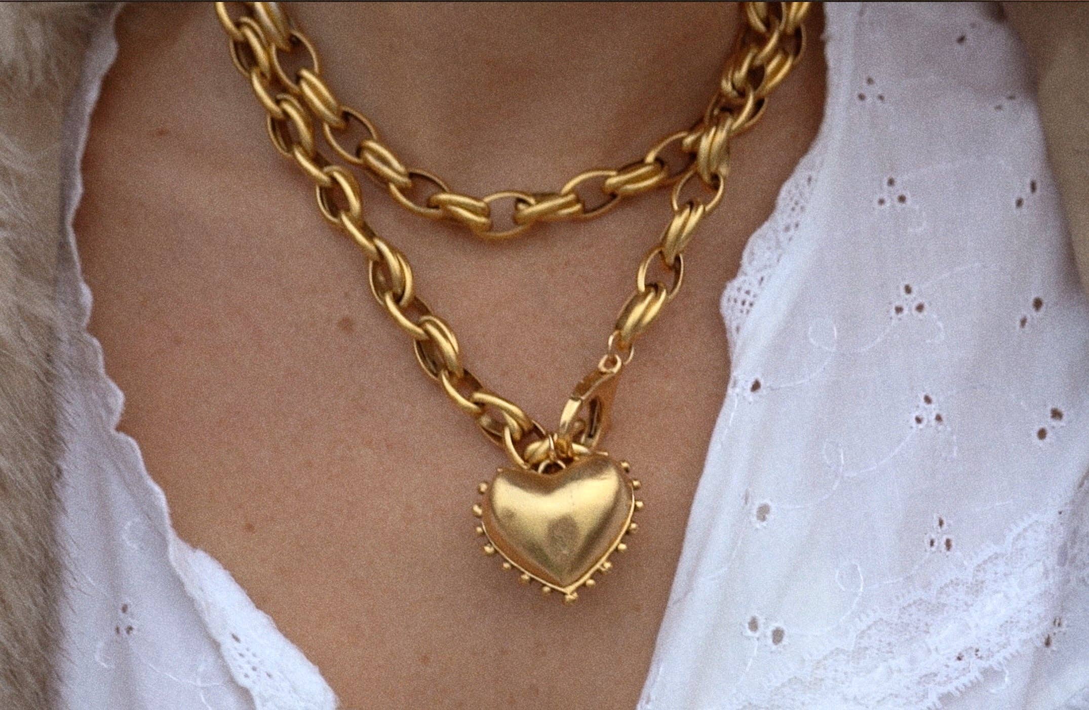 sccollection - Wholesale Pendant/Charm Necklace - Marley Dotted Heart Necklace4