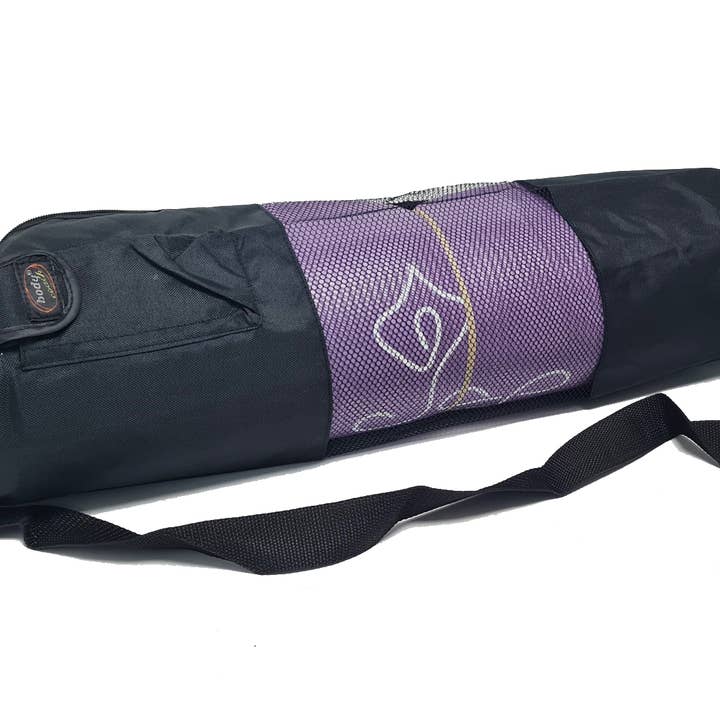 NHP International - Wholesale Yoga Bag - Black Bodycoach yogamat bags with mesh1