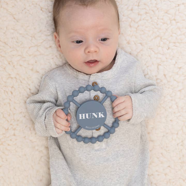 Bella Tunno - Wholesale Teether (Not Clip-On) - Baby - Hunk Blue Happy Teether