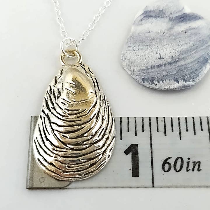 Piccadilly Pendants - Wholesale Pendant/Charm Necklace - Mussel Shell Necklace, Silver Shell Necklace, Nautical4
