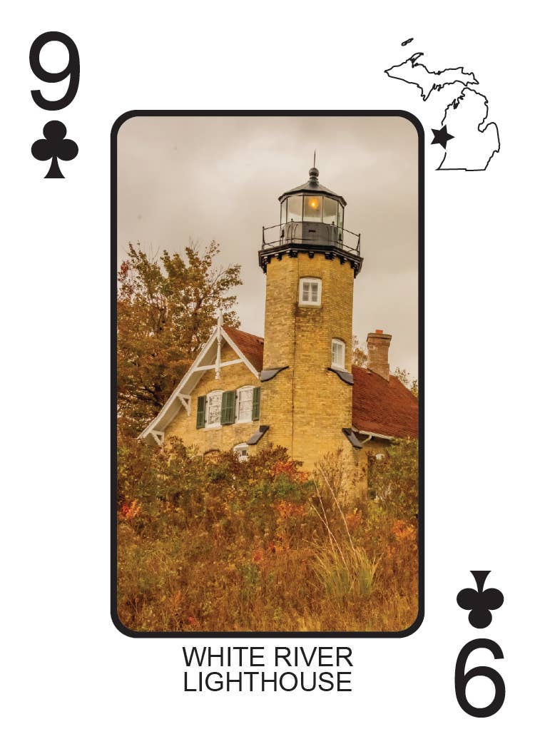 Phil Stagg Photography - Wholesale Playing Cards - LIGHTHOUSES OF MICHIGAN - Playing Cards - Euchre Friendly22