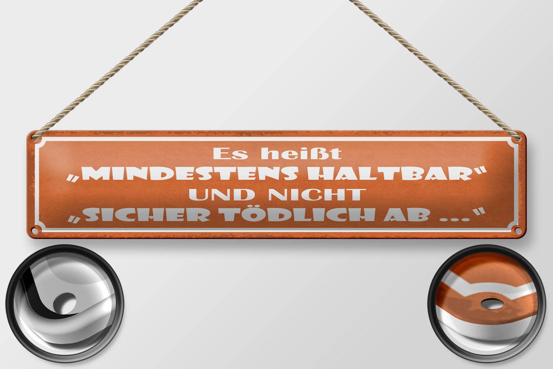 Femer - Vente Pancarte - Plaque en étain décorative et durable de 46 x 10 cm1