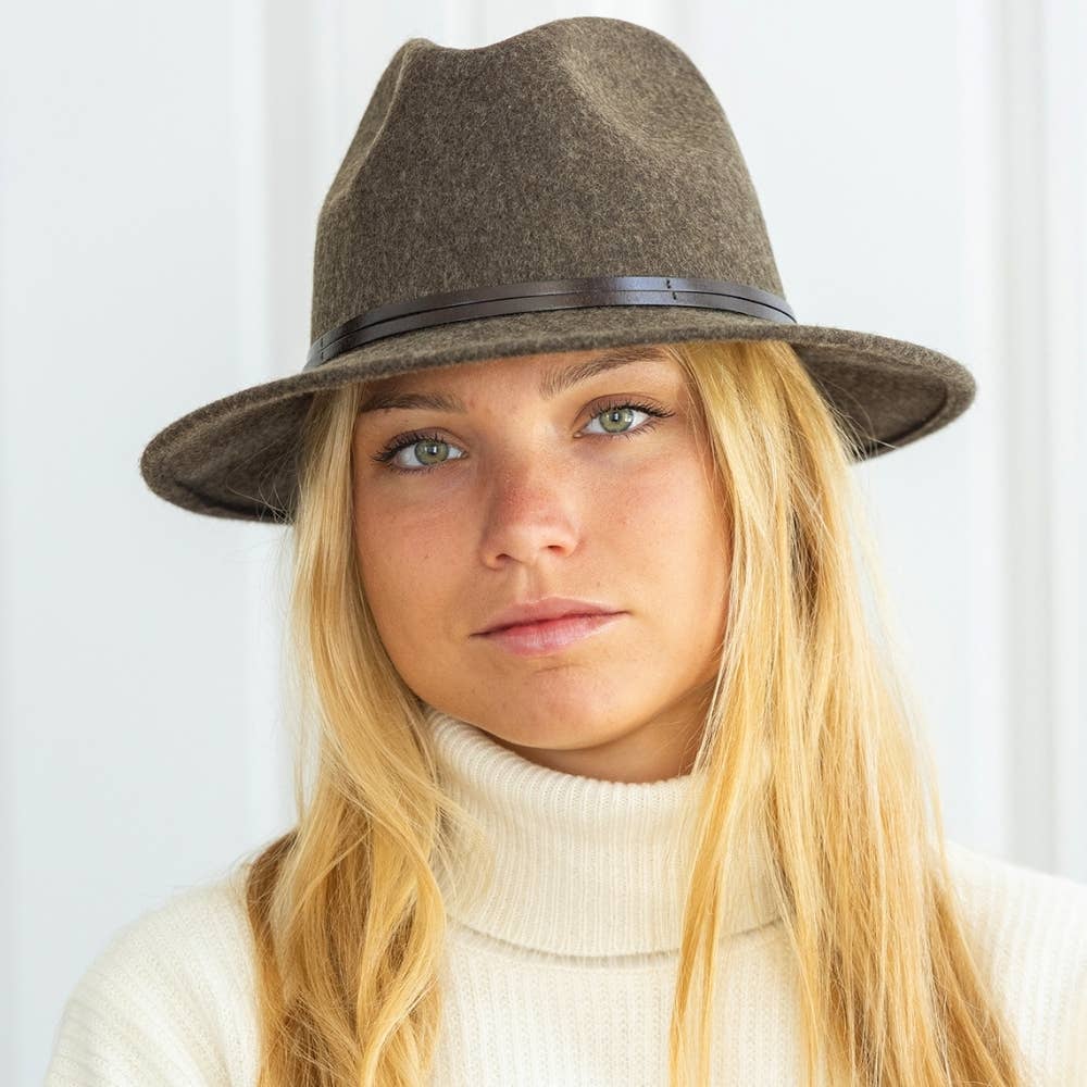 TRAVAUX EN COURS... - Wholesale Fedora - Women's - FELT HAT - leather band, sewn brim18