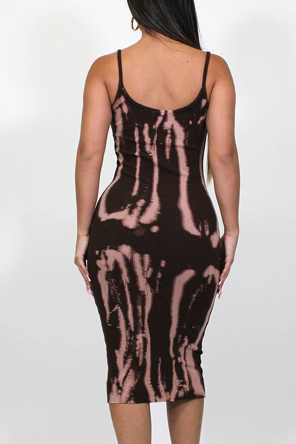 Junie - Wholesale Dress - Women's - TIE-DYE CAMI CALF-LENGTH KNIT DRESS21