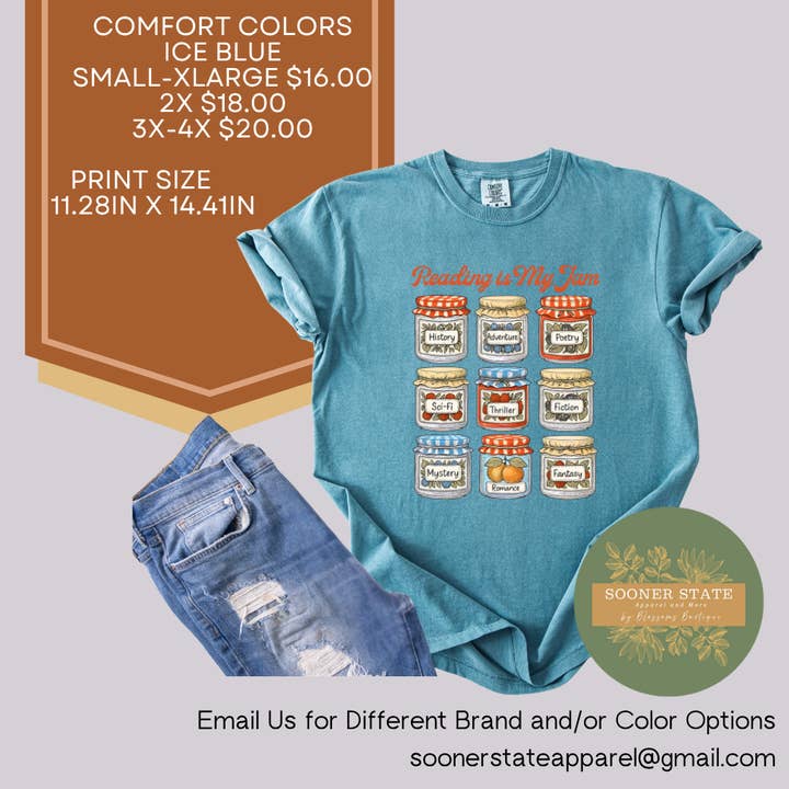 Reading Is My Jam for wholesale by Sooner State Apparel