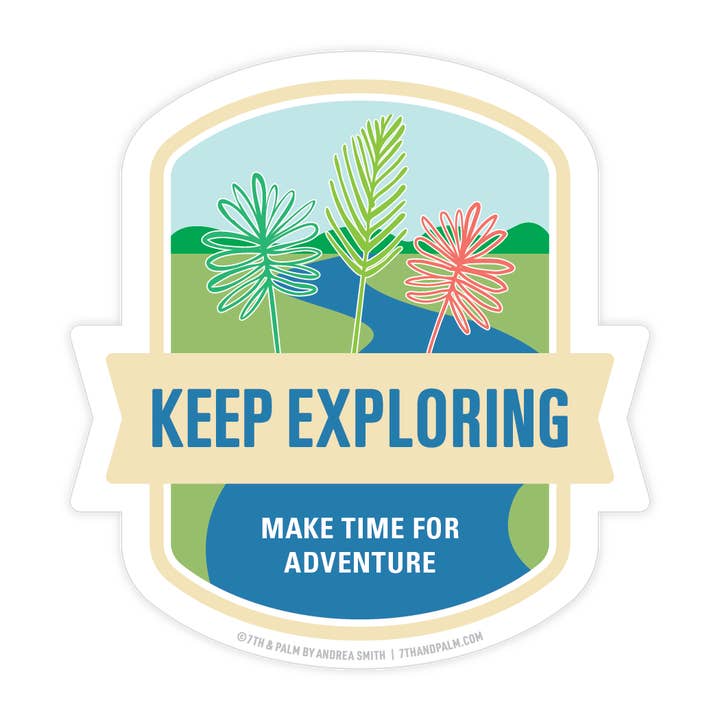 Weiter Bluffton SC erkunden Aufkleber für den Großhandel von 7th & Palm