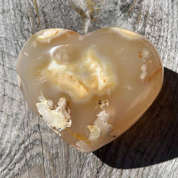 Large Agate Heart, Crystal Magic - Druzy Top for wholesale by Bodhi Leaf Market