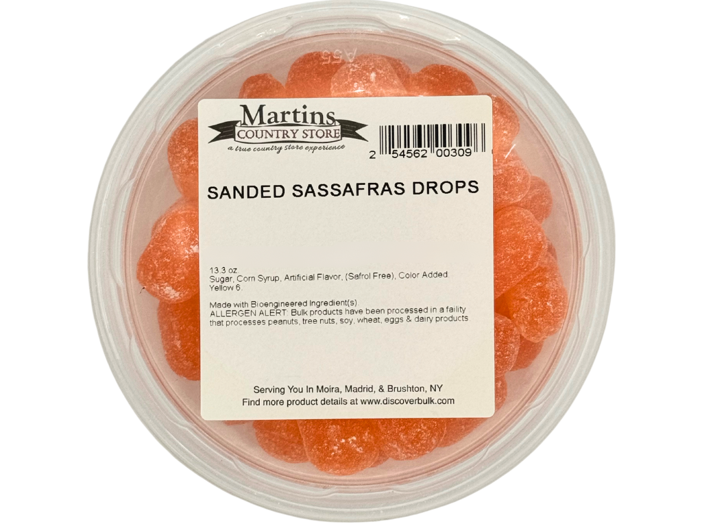 Martin's Country Store LLC - Wholesale Hard Candy - SANDED SASSAFRAS DROPS 13.3OZ3