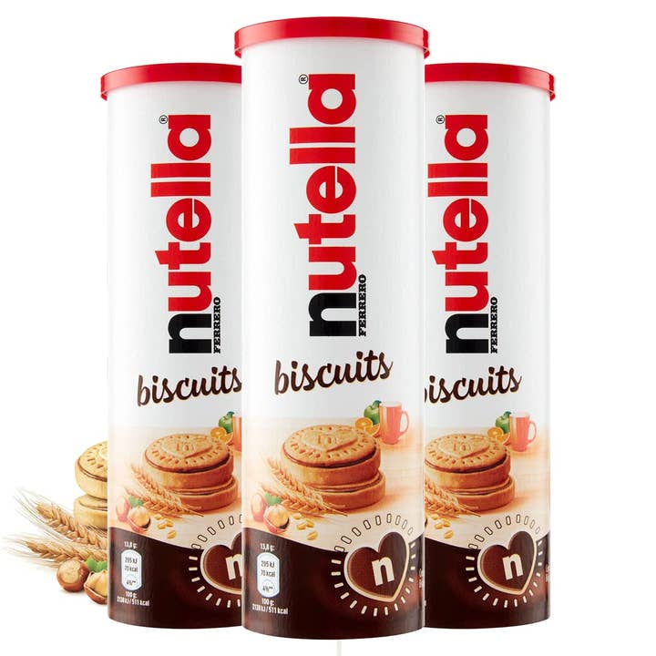 Ferrero Nutella Biscuits Tubes T20 166 gram 20 count for wholesale by Snacky Candy