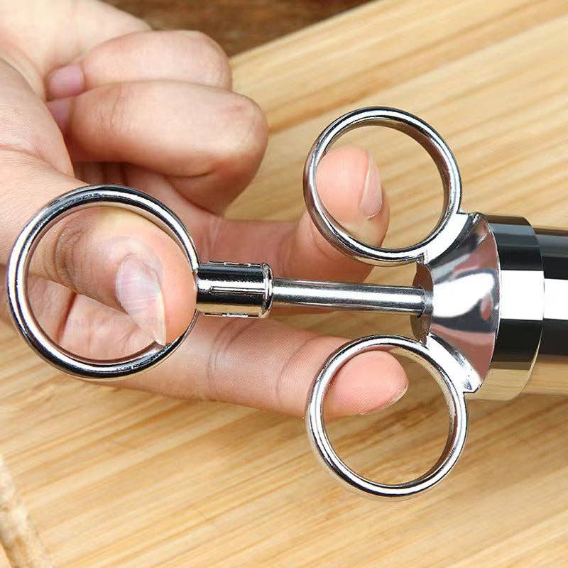 VIGOR - Wholesale Kitchen Tool/Gadget - Stainless Steel Meat Injector Kit Food Syringe(10 Pack)12