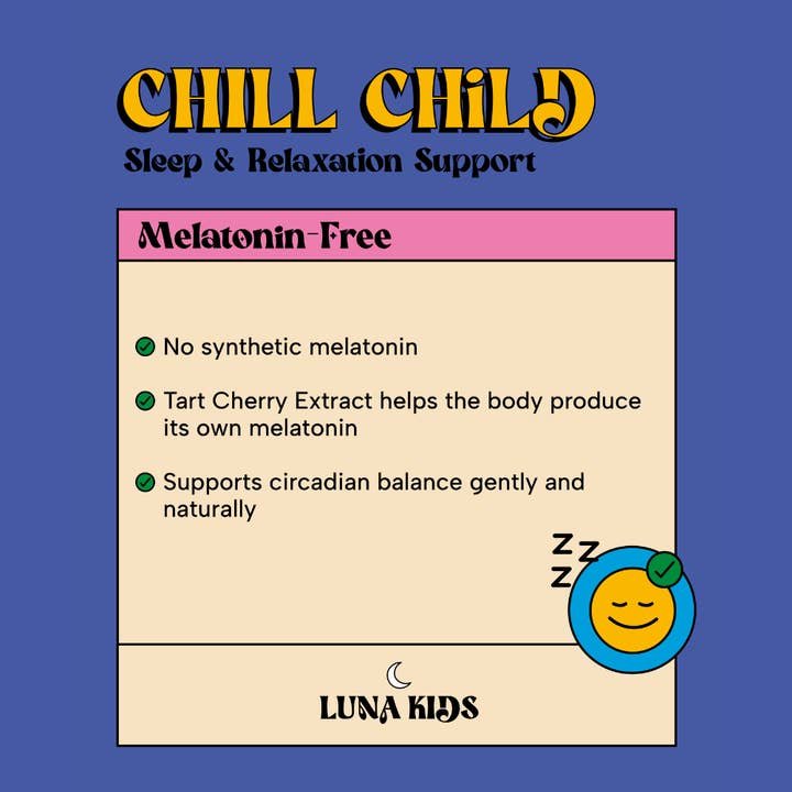 SubLuna - Wholesale Oral Supplement/Vitamin - Chill Child: Calm & Sleep Gummy3