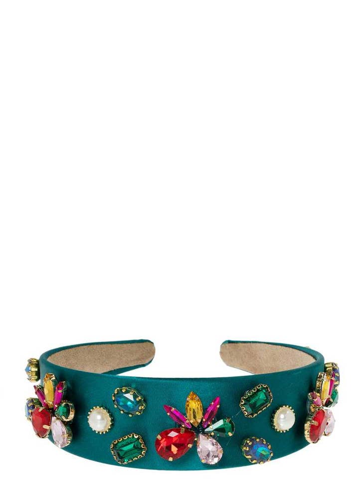 PEARL AND CRYSTAL DECORATED HAIR BAND 26 for wholesale by anbfashion