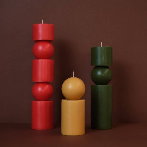 ANDREA & JOEN - Wholesale Novelty candle - Olive Totem Candle Medium1