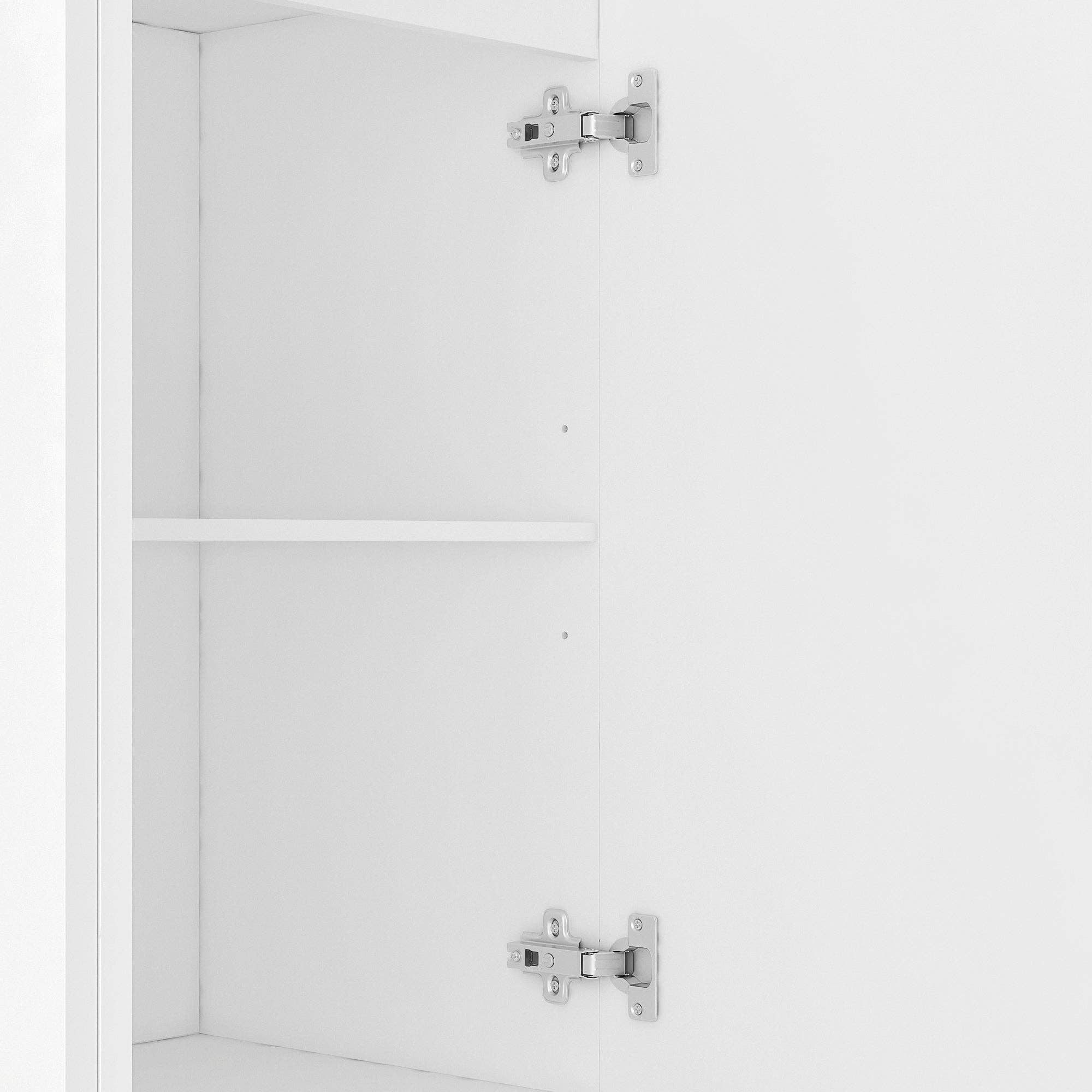 HOMYCASA DESIGN INC - Vente Armoire - Buffet Moderne Blanc Armoire à Cannelures Grand Rangement25