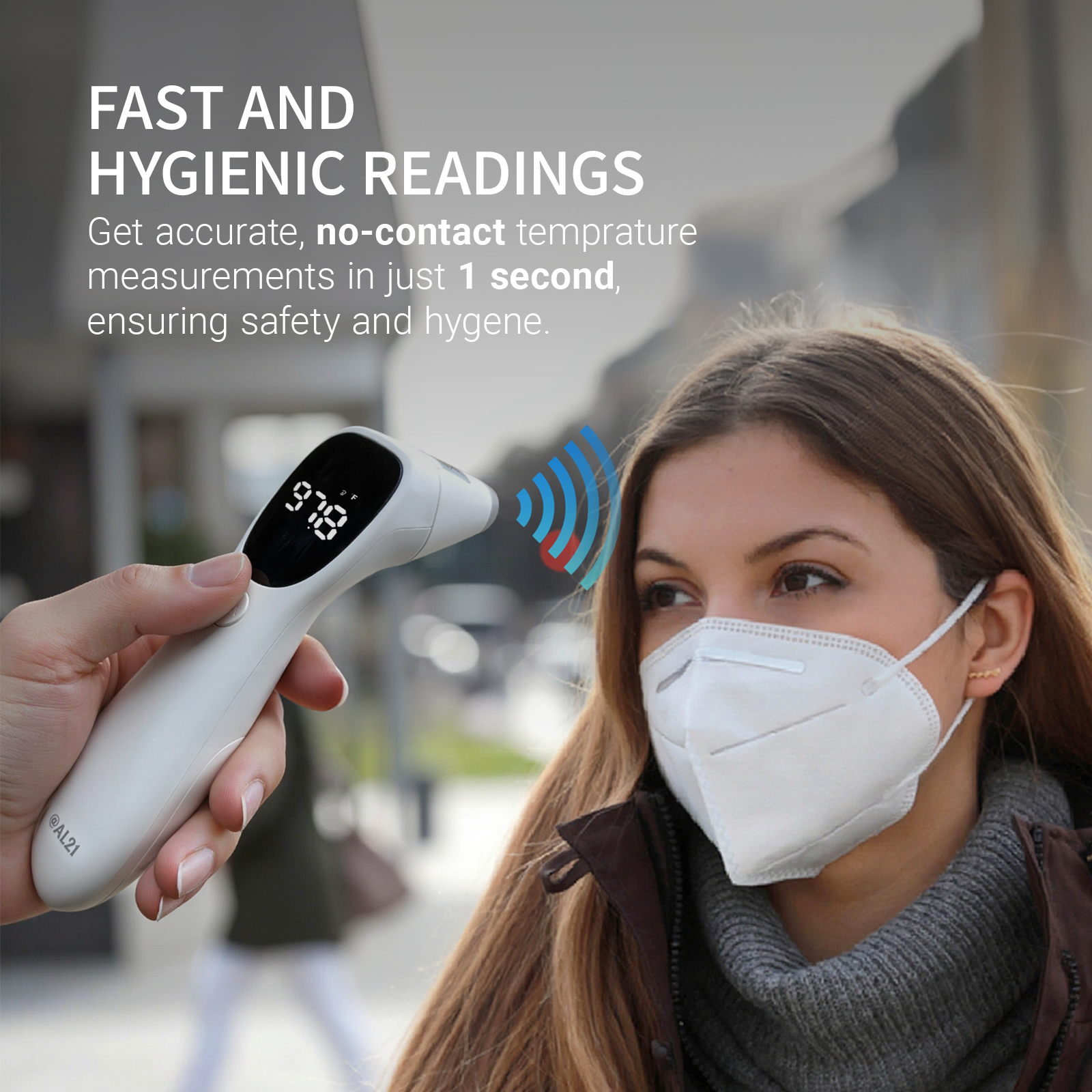 CorDx - Wholesale Thermometer - Infrared Digital Thermometer for Forehead & Ear2