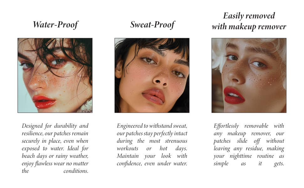 Fazit - Wholesale Makeup/Cosmetic Bag - Rose Gold Stardust Speckles Makeup Patches7