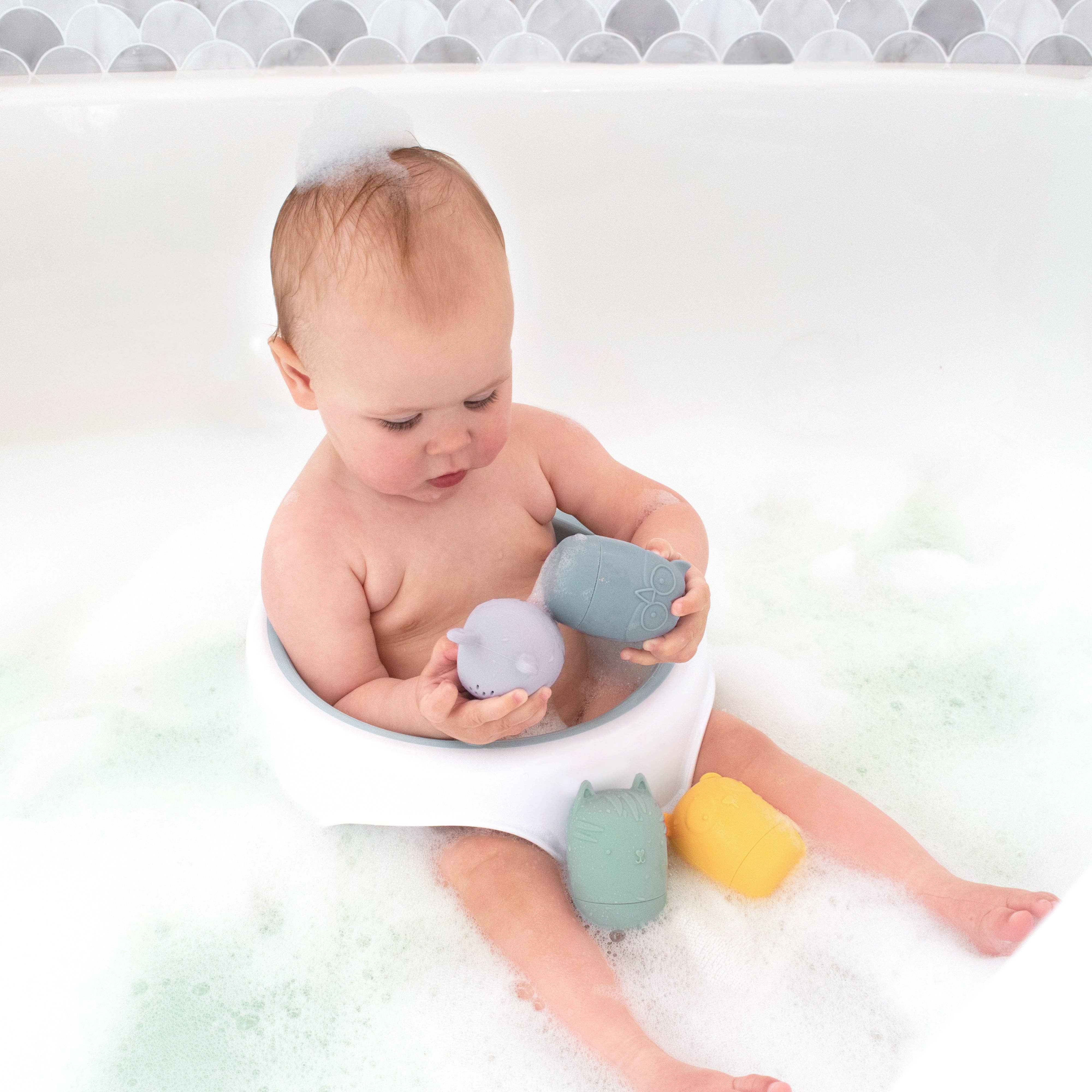 Living Textiles - Wholesale Bath Toy - Baby - Silicone 4PK Bath Buddies3