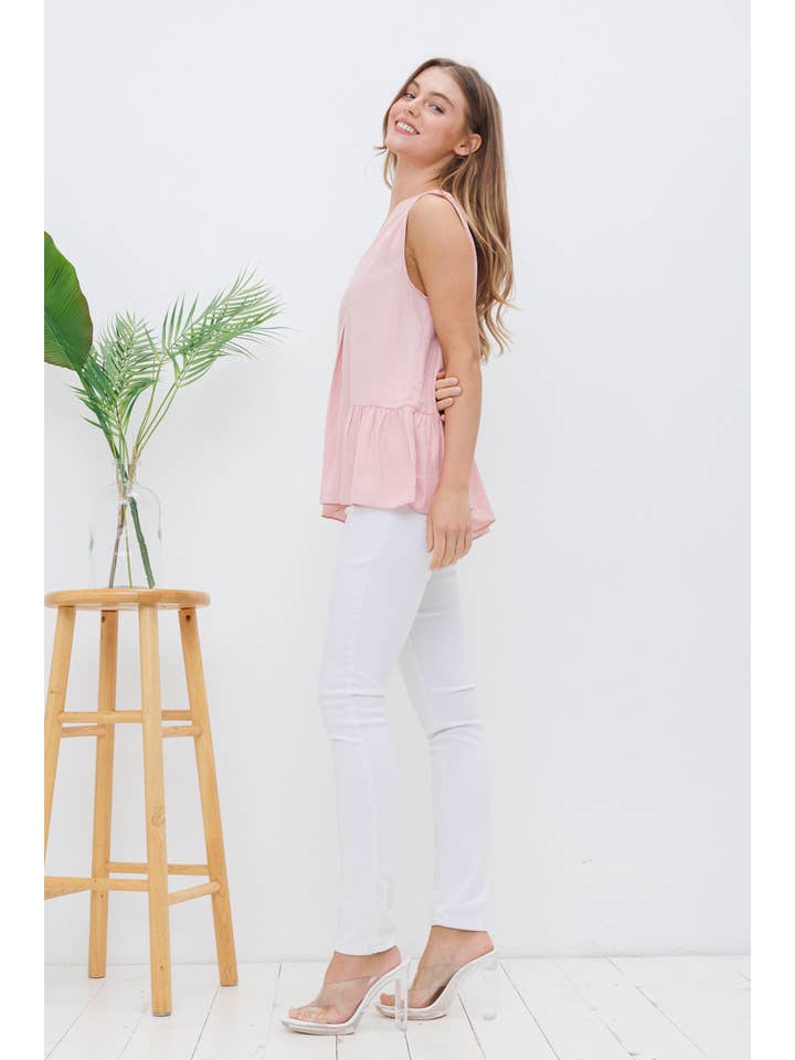 Blue B - Vendita all'ingrosso Camicetta - Donna - 31410T - Blusa arricciata in jacquard satinato con stampa a pois4