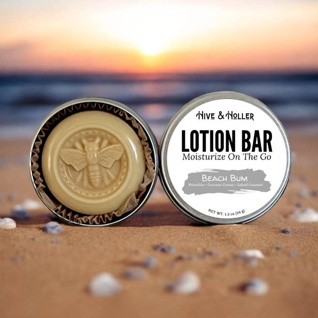 Beach Bum Solid Lotion Bar for wholesale by Hive and Holler