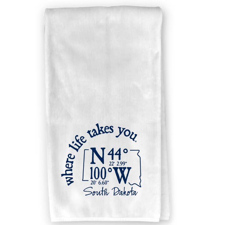 South Dakota Coordinate Kitchen Towel - WLTY for wholesale by The Buffalo Works