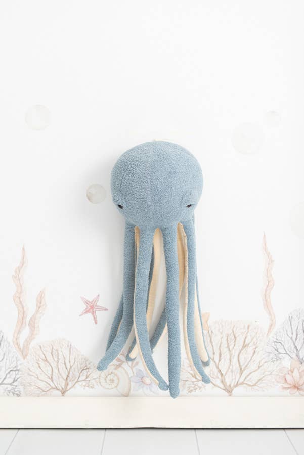 Crochetts - Wholesale Wall Decor - Kids & Baby - MAXI BLUE OCTOPUS 100% COTTON