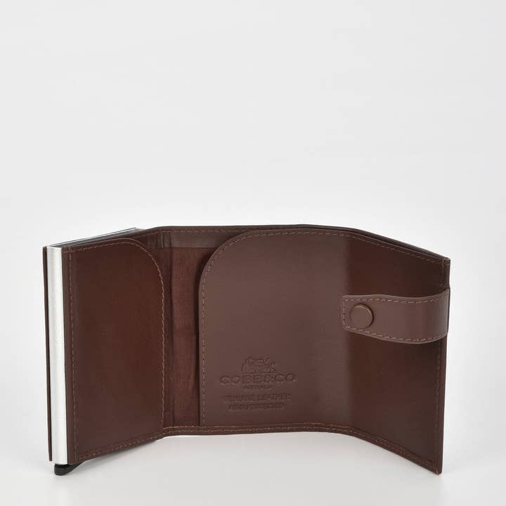 GABEE PRODUCTS - Wholesale Card holder – men's - Healy Leather & RFID Safe Metal Card Holder4
