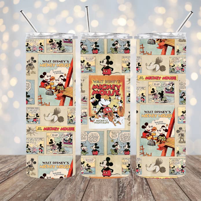 20 oz roestvrijstalen beker - Mickey Comic voor wholesale door Your Custom Sports